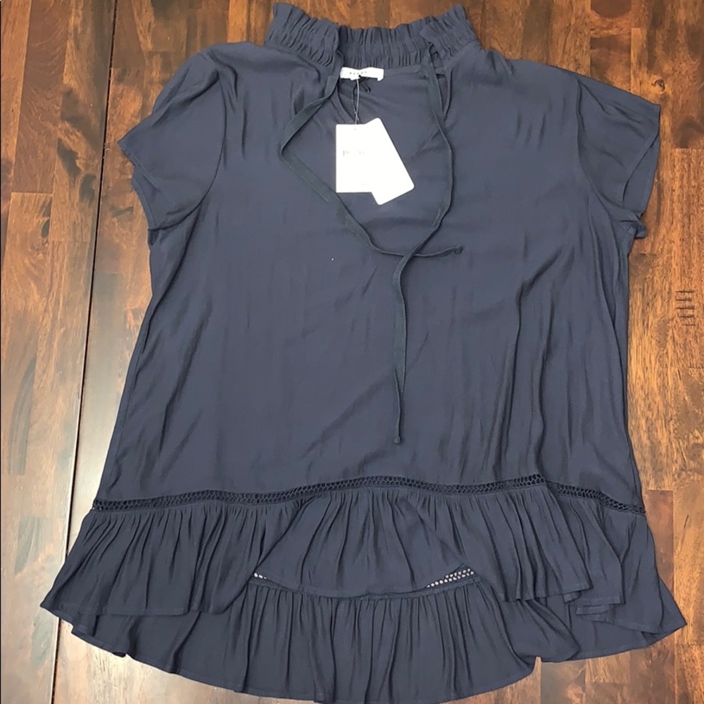 Navy blouse